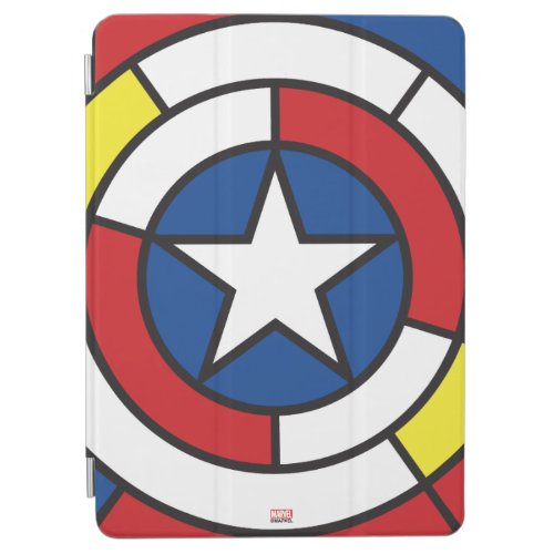 Captain America De Stijl Abstract Shield iPad Air Cover