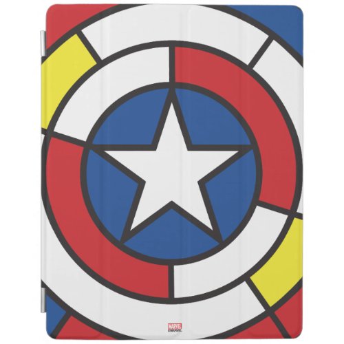 Captain America De Stijl Abstract Shield iPad Smart Cover