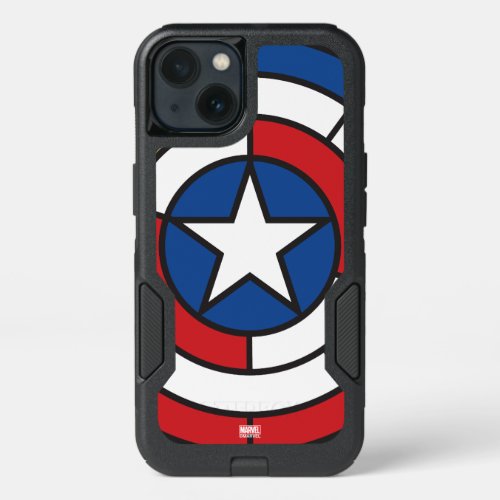 Captain America De Stijl Abstract Shield iPhone 13 Case