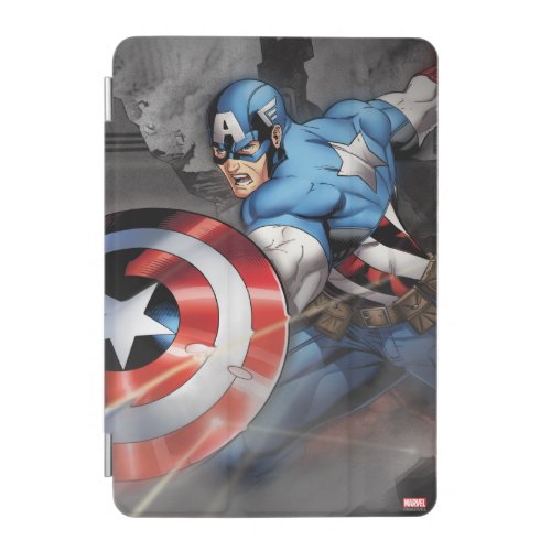 Captain America Deflecting Attack iPad Mini Cover