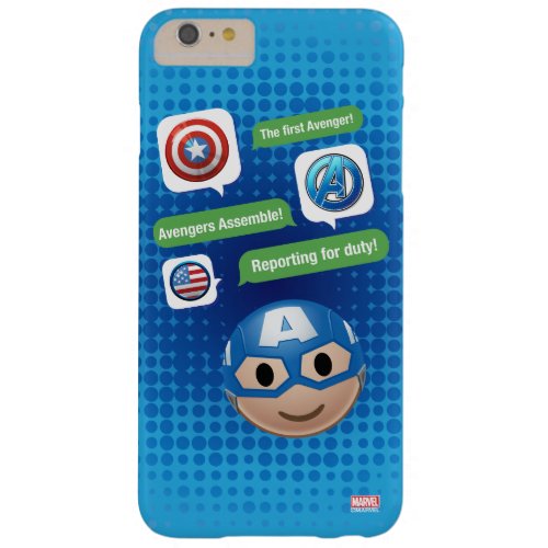 Captain America Emoji Barely There iPhone 6 Plus Case