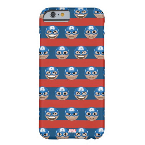 Captain America Emoji Stripe Pattern Barely There iPhone 6 Case