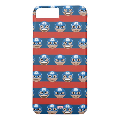 Captain America Emoji Stripe Pattern iPhone 8 Plus7 Plus Case