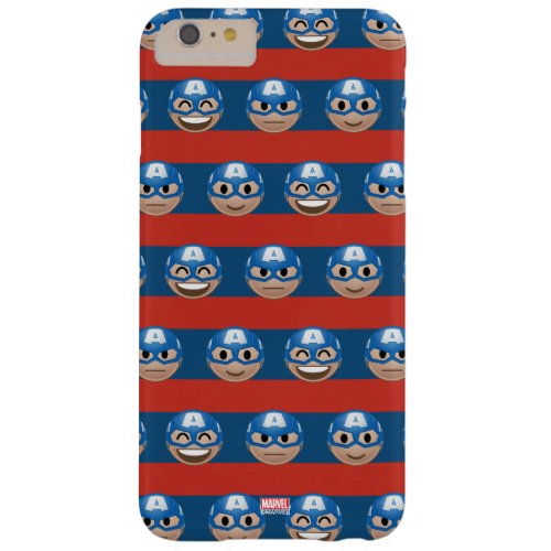 Captain America Emoji Stripe Pattern Barely There iPhone 6 Plus Case