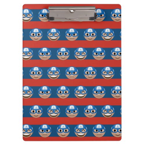 Captain America Emoji Stripe Pattern Clipboard