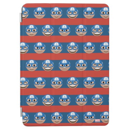 Captain America Emoji Stripe Pattern iPad Air Cover