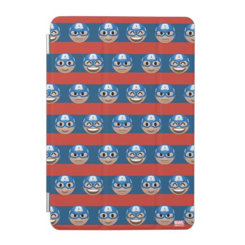 Captain America Emoji Stripe Pattern iPad Mini Cover