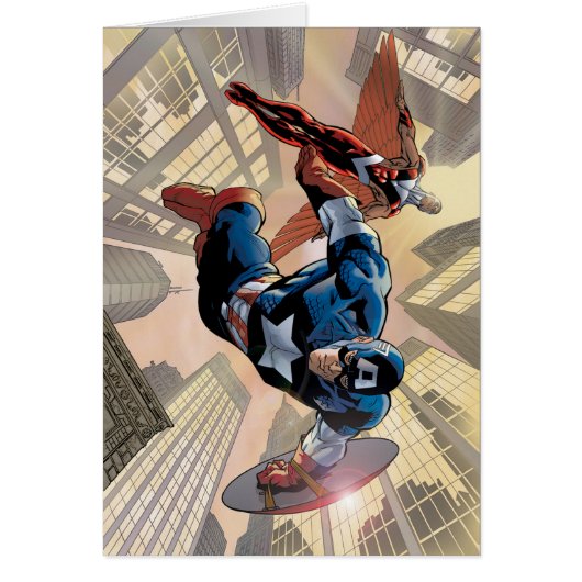 Captain America & Falcon Comic Panel Cards (Front)