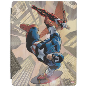 Captain America & Falcon Comic Panel iPad Smart Cover