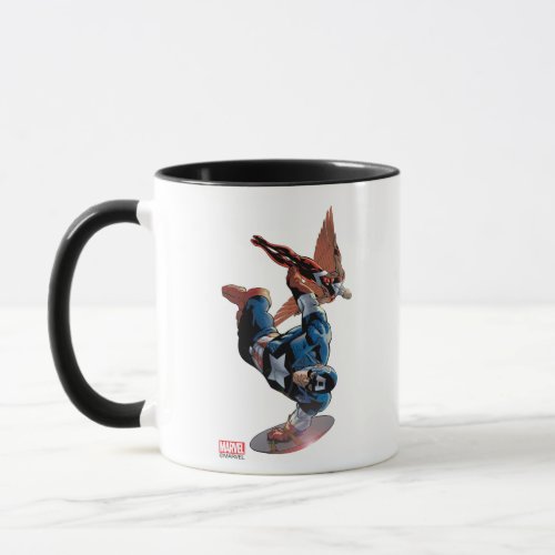 Captain America  Falcon Comic Panel Mug