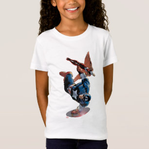 Captain America & Falcon Comic Panel T-Shirt