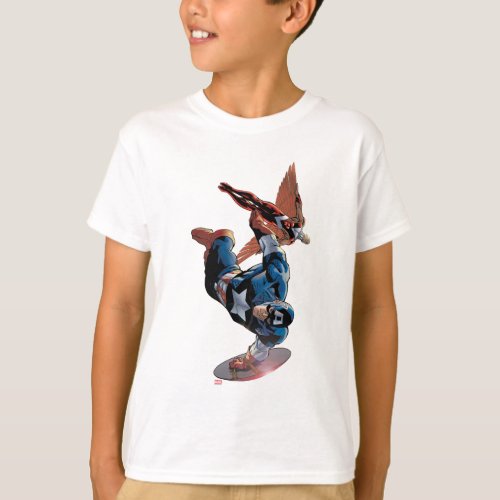 Captain America  Falcon Comic Panel T_Shirt