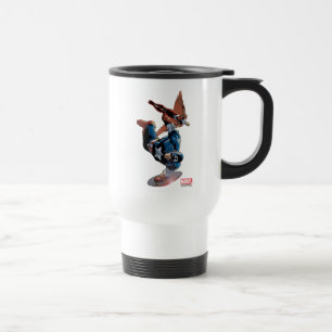 Captain America & Falcon Comic Panel Travel Mug