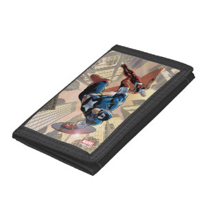 Captain America & Falcon Comic Panel Tri-fold Wallet