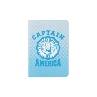 Captain America First Avenger Collegiate Badge Passport Holder