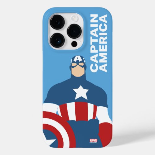 Captain America Flat Color Character Art Case_Mate iPhone 14 Pro Case