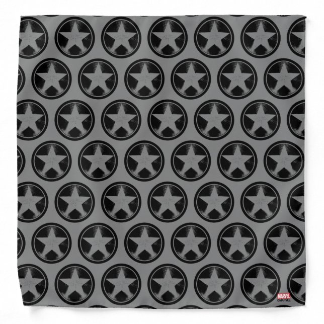 Captain America Grunge Shield Bandana (Front)