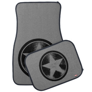 Captain America Grunge Shield Car Floor Mat