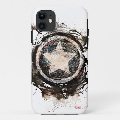 Captain America Grunge Shield iPhone 11 Case
