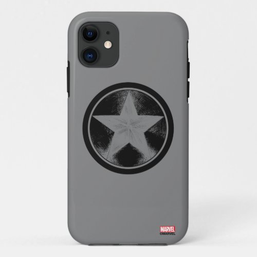 Captain America Grunge Shield iPhone 11 Case