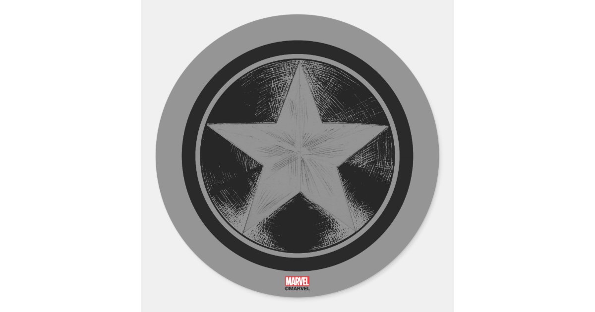 captain america shield logo black and white