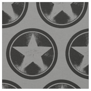 Captain America Grunge Shield Fabric