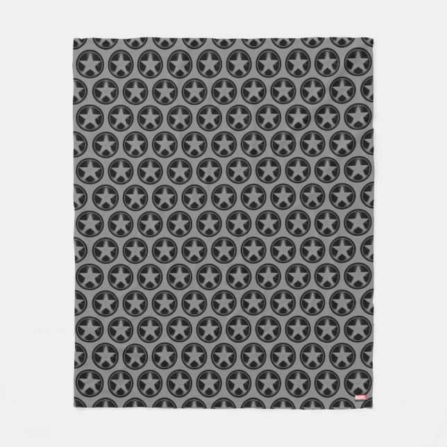 Captain America Grunge Shield Fleece Blanket (Front)