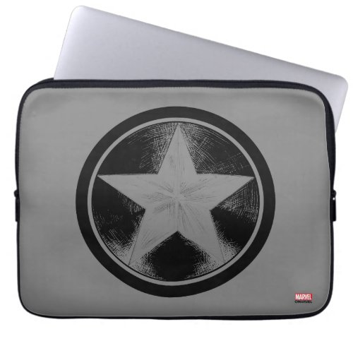 Captain America Grunge Shield Laptop Sleeve