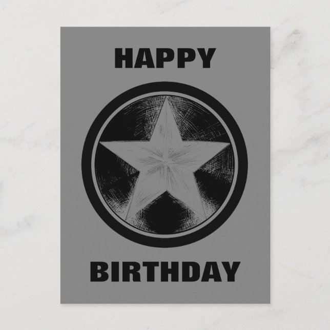 Captain America Grunge Shield Postcard (Front)