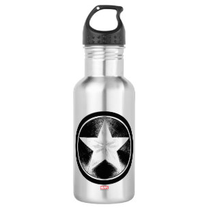 Captain America Grunge Shield Stainless Steel Water Bottle