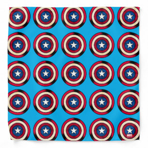 Captain America Halftone Shield Bandana