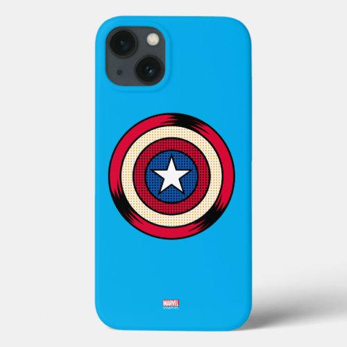 Captain America Halftone Shield iPhone 13 Case