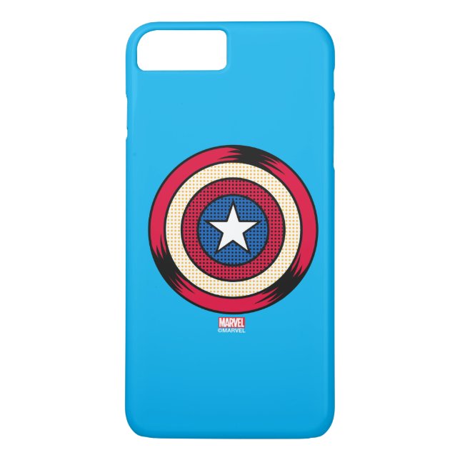 Captain America Halftone Shield Case-Mate iPhone Case (Back)