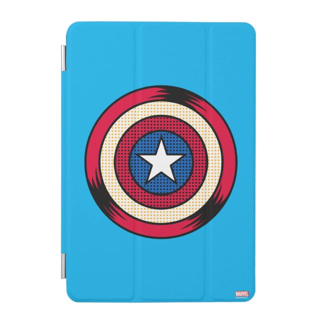 Captain America Halftone Shield iPad Mini Cover (Front)
