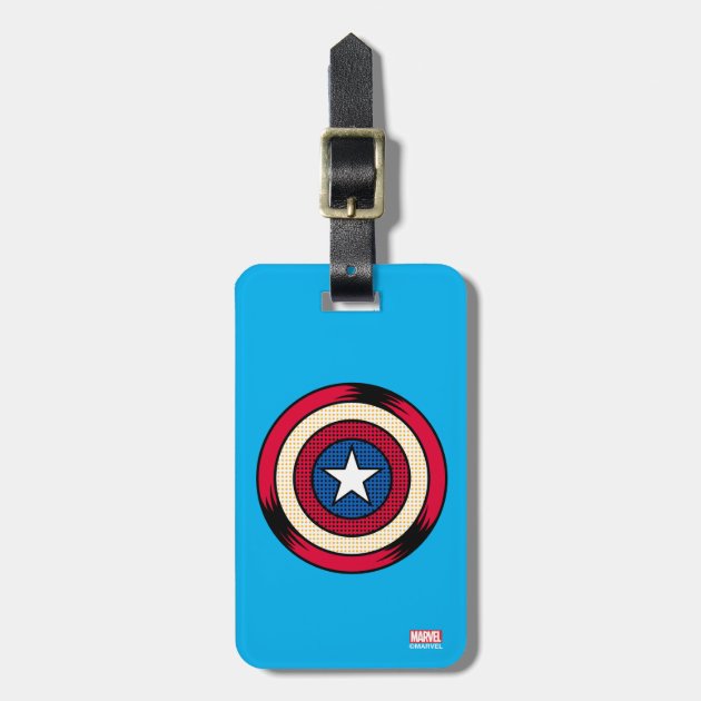 captain america luggage tag