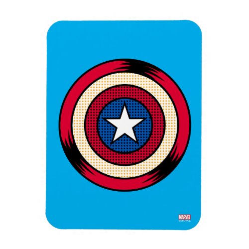 Captain America Halftone Shield Magnet