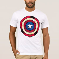 Captain America Halftone Shield T-Shirt