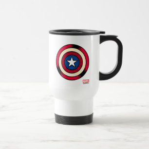 Captain America Halftone Shield Travel Mug