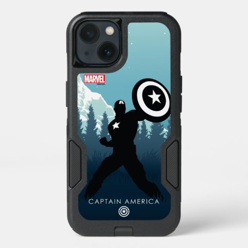 Captain America Heroic Silhouette iPhone 13 Case