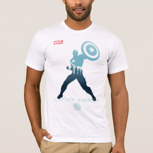 Captain America Heroic Silhouette T-Shirt