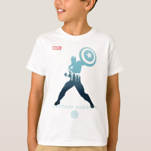 Captain America Heroic Silhouette T-Shirt
