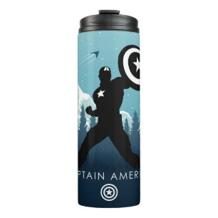 Captain America Heroic Silhouette Thermal Tumbler