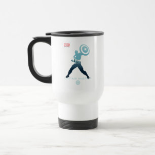 Captain America Heroic Silhouette Travel Mug