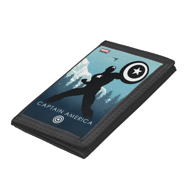 Captain America Heroic Silhouette Trifold Wallet (Bottom)