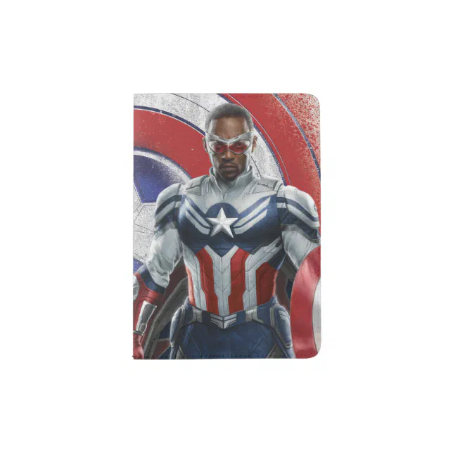 Captain America Shield Badge Passport Holder