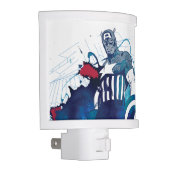 Captain America Ink Splatter Graphic Night Light (Right)