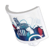 Captain America Ink Splatter Graphic Night Light (Angled)