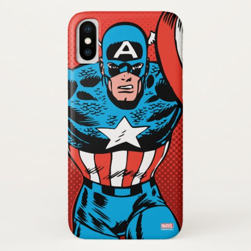 Captain America Jump iPhone X Case