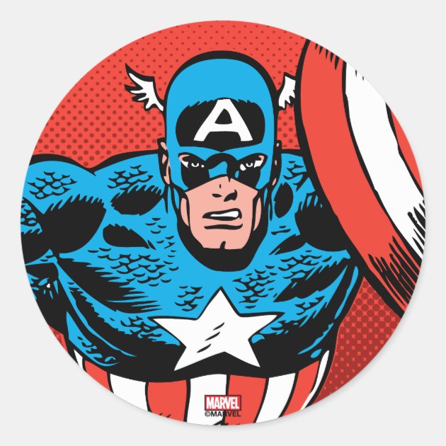 Marvel Captain America Classic Sticker Decal 6/" Licensed New