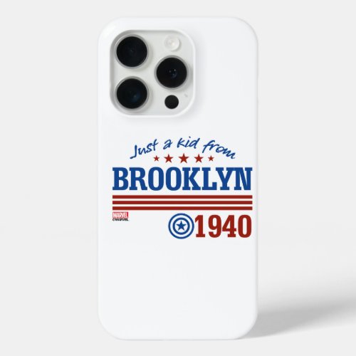 Captain America  Just A Kid From Brooklyn iPhone 15 Pro Case